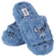 Stitch Niebieskie, damskie papcie/kapcie, futrzane obuwie domowe
