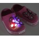 Myszka Minnie Disney Różowe croksy/klapki dla dziewczynki, świecąca kokarda