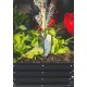 Grządka warzywno-kwiatowa, owalna antracyt 140x60x30 cm