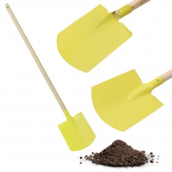 Szpadel prosty, żółty "mały ogrodnik", szpadel dla dziecka 85x15 cm