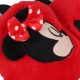 Myszka Mickey DISNEY Czerwono-czarne, damskie papcie/kapcie, ciepłe, gruba podeszwa