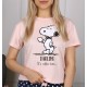 Snoopy Fistaszki Różowo-granatowa piżama dziewczęca, piżama na króki rękaw