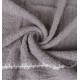 Cappucino ręcznik bawełniany z ozdobnym haftem, ręcznik kąpielowy liście 70x135 cm