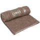 Brązowy ręcznik bawełniany z ozdobnym haftem, ręcznik kąpielowy, egipski wzór 70x135 cm