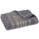 Szary ręcznik bawełniany ze złotym haftem, ręcznik do rąk 48x100 cm