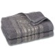 Szary ręcznik bawełniany ze złotym haftem, ręcznik kąpielowy 48x100 cm