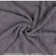 Szary ręcznik bawełniany ze złotym haftem, ręcznik kąpielowy liście 70x135 cm