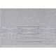 Szary ręcznik bawełniany z ozdobnym haftem, szary haft, ręcznik kąpielowy 70x135 cm