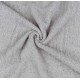 Szary ręcznik bawełniany z ozdobnym haftem, szary haft, ręcznik kąpielowy 70x135 cm