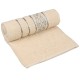 Jasnożółty ręcznik bawełniany z ozdobnym haftem, szary haft, ręcznik kąpielowy 70x135 cm