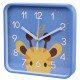 Żyrafa zegar ścienny analogowy, kwadratowy zegar dla dzieci 20,2x20,2 cm