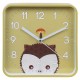 Jeżyk zegar ścienny analogowy, kwadratowy zegar dla dzieci 20,2x20,2 cm