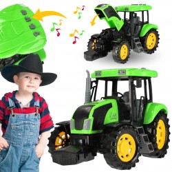Zielony traktor zabawka polska wersja Moje Ranczo MEGA CREATIVE