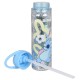 Stitch Disney Plastflaska med Sugrör, Glitter Transparent 550ml