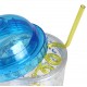 SONIC Átlátszó csésze szívószállal/üveg csillogóval 650ml
