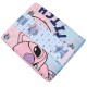 Stitch e Andzia Disney Biancheria da letto in cotone, set biancheria da letto blu e rosa 200x200 cm