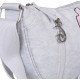 Disney Stitch Szara melanżowa torebka bagietka na ramię, srebrne elementy 33x7x18cm