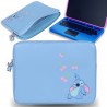 Stitch Disney Błękitna torba na laptopa/tablet 15,5 cala, pokrowiec, etui 34,5x2x25,5cm