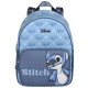 Stitch Disney Niebieski, mały plecak, skórzany plecak 33x11x25cm