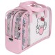 Hello Kitty Różowo-biały komplet kosmetyczek podróżnych na zamek, 3 szt.