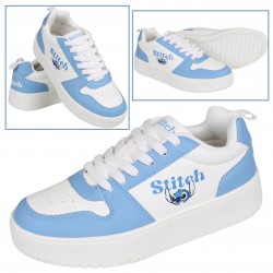 Stitch i Andzia Disney Damskie sneakersy niskie, niebiesko-białe buty sportowe