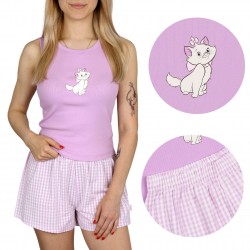 Kotka Marie Disney Damska piżama na ramiączka, letnia, bawełniana piżama