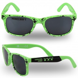 Minecraft Chłopięce okulary przeciwsłoneczne, zielone