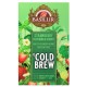 BASILUR Cold Brew - Owocowa herbata bezkofeinowa z aromatem truskawki, ogórka i mięty, herbata na zimno w saszetkach 20 x 2 g
