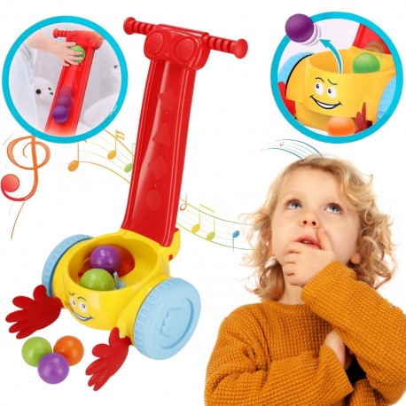 Bam Bam Muzyczny zbieracz piłeczek, zabawka dla niemowląt 12m+