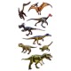 Zestaw kolorowych naklejek dinozaury, naklejki dla dzieci