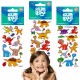 Set de pegatinas para niños, pegatinas de dinosaurios de colores