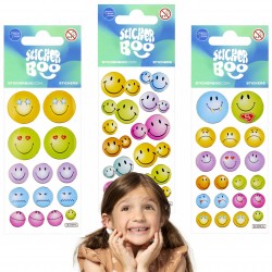 Set de pegatinas de colores emoticonos, pegatinas para niños