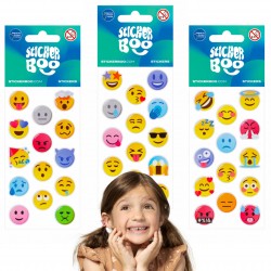Pegatinas emoticonos, set de pegatinas de colores para niños