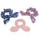 Stitch Scrunchies z kokardką, gumki do włosów zestaw 3 sztuk