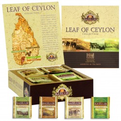 BASILUR Leaf of Ceylon - Mieszanka herbat czarnych i zielonych w saszetkach