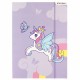Unicorn Folder gumiszalaggal, rózsaszín mappa A4