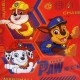 PAW PATROL Sötétkék hátizsák Chase, Rubble, Marshall, kis hátizsák fiúnak