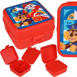 Psi Patrol Czerwony lunchbox z przegródkami, śniadaniówka