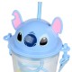 Disney Stitch Transparentny kubek ze słomką/bidon 450ml