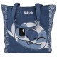 Disney Stitch Jeansowa torebka damska na ramię, shopperka 36x36x15 cm