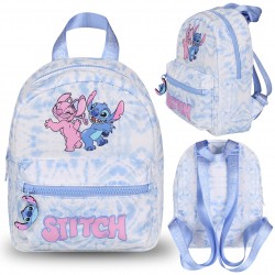 Disney Stitch Damski plecak tie dye, mały plecak miejski 20x26x8 cm
