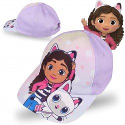 Koci Domek Gabi Fioletowa, dziewczęca czapka z daszkiem, dla dziewczynki