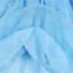 Kraina Lodu Elsa Niebieska sukienka z tiulem na krótki rękaw, sukienka dziewczęca