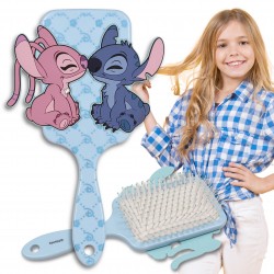 Disney Stitch i Andzia niebieska szczotka do włosów, szczotka do rozczesywania