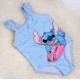DISNEY Lilo i Stitch Dziewczęcy strój kąpielowy, niebieski strój kąpielowy, jednoczęściowy
