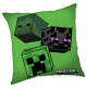 Minecraft Poduszka kwadratowa, poduszka ozdobna zielona 40x40 cm, OEKO-TEX