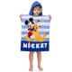 DISNEY Myszka Mickey Pluto Dziecięcy ręcznik, poncho z kapturem dla chłopca 50x115 cm OEKO-TEX