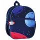 Rakieta mały plecak dla chłopca, plecak przedszkolny, kosmos, astronauta 26x23x9cm