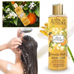 Jeanne en Provence Odżywczy olejek pod prysznic, kwiat pomarańczy 250 ml