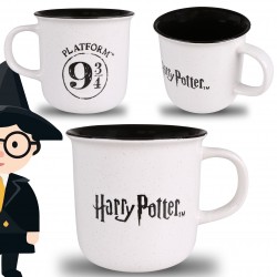 Harry Potter Kubek ceramiczny, biały z czarnym wnętrzem 410 ml